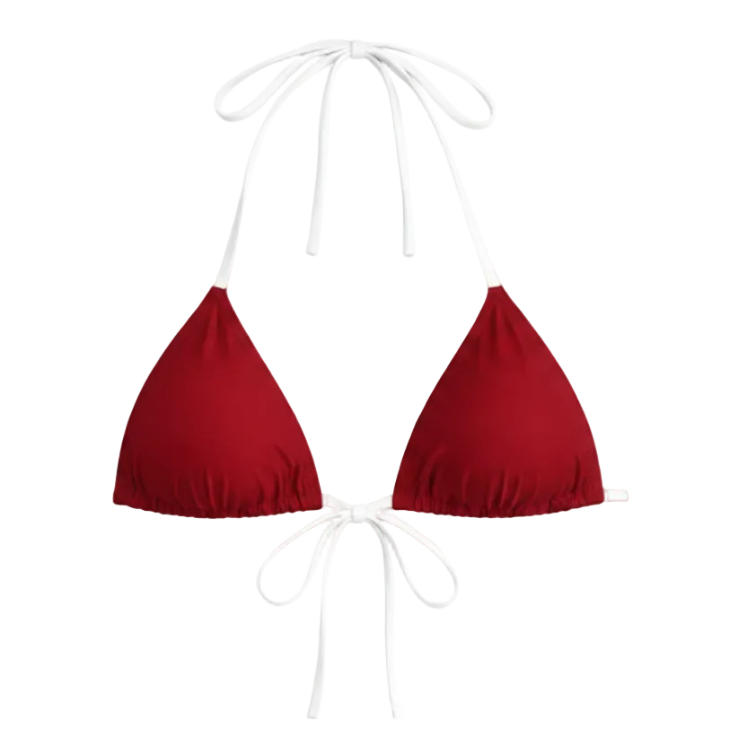 Sol Top - Scarlett - White Straps